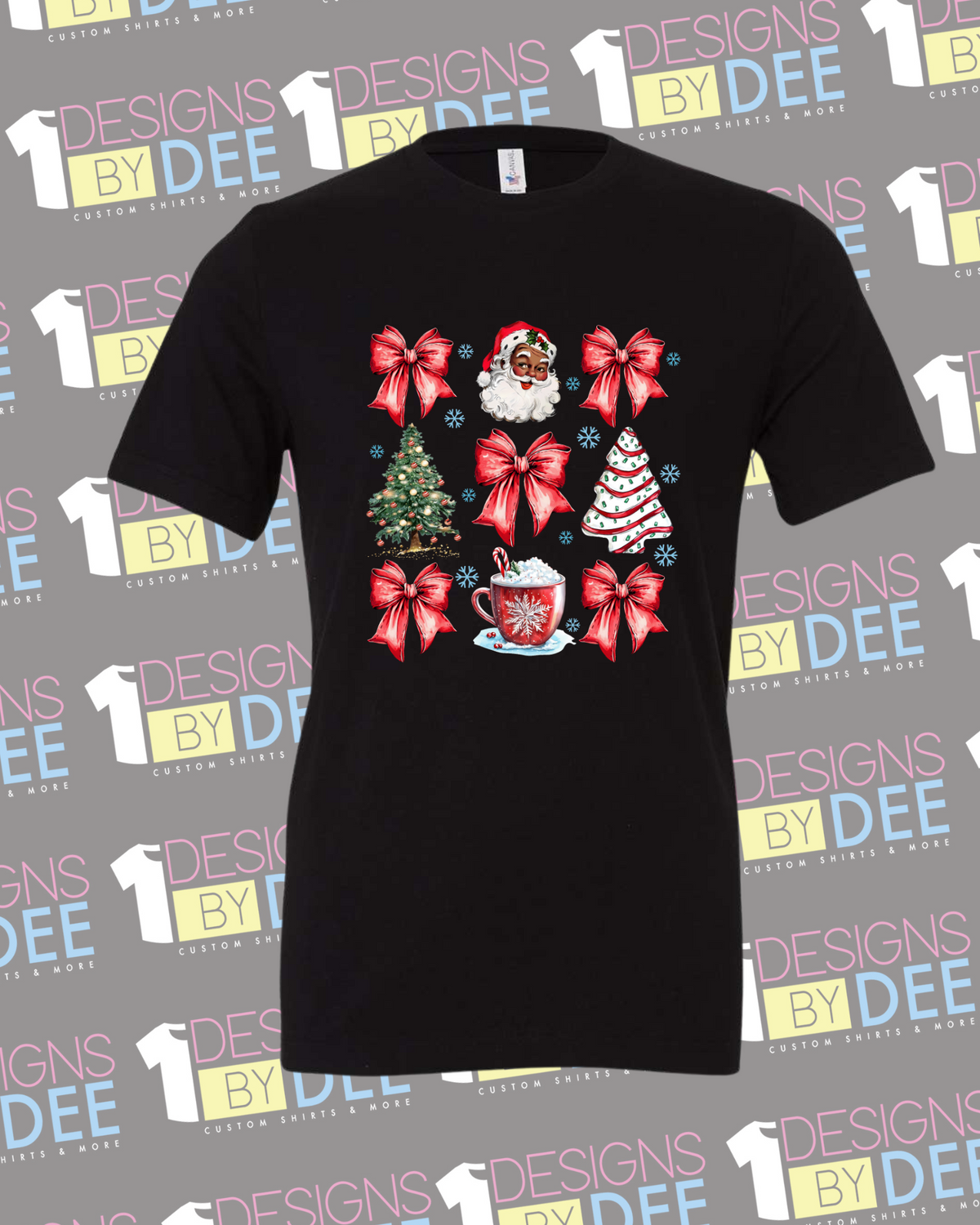 Christmas w/Santa Tee - Designs by Dee 042