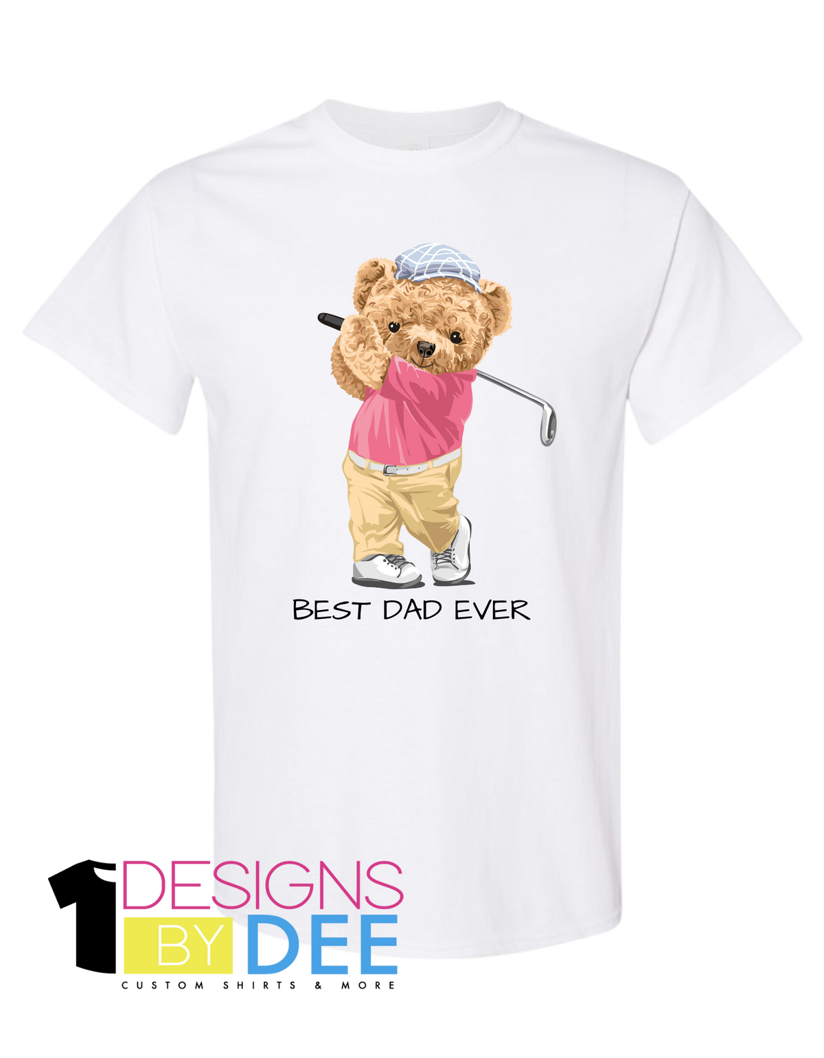 Best Dad Ever-Golfer Teddy - Designs by Dee 042