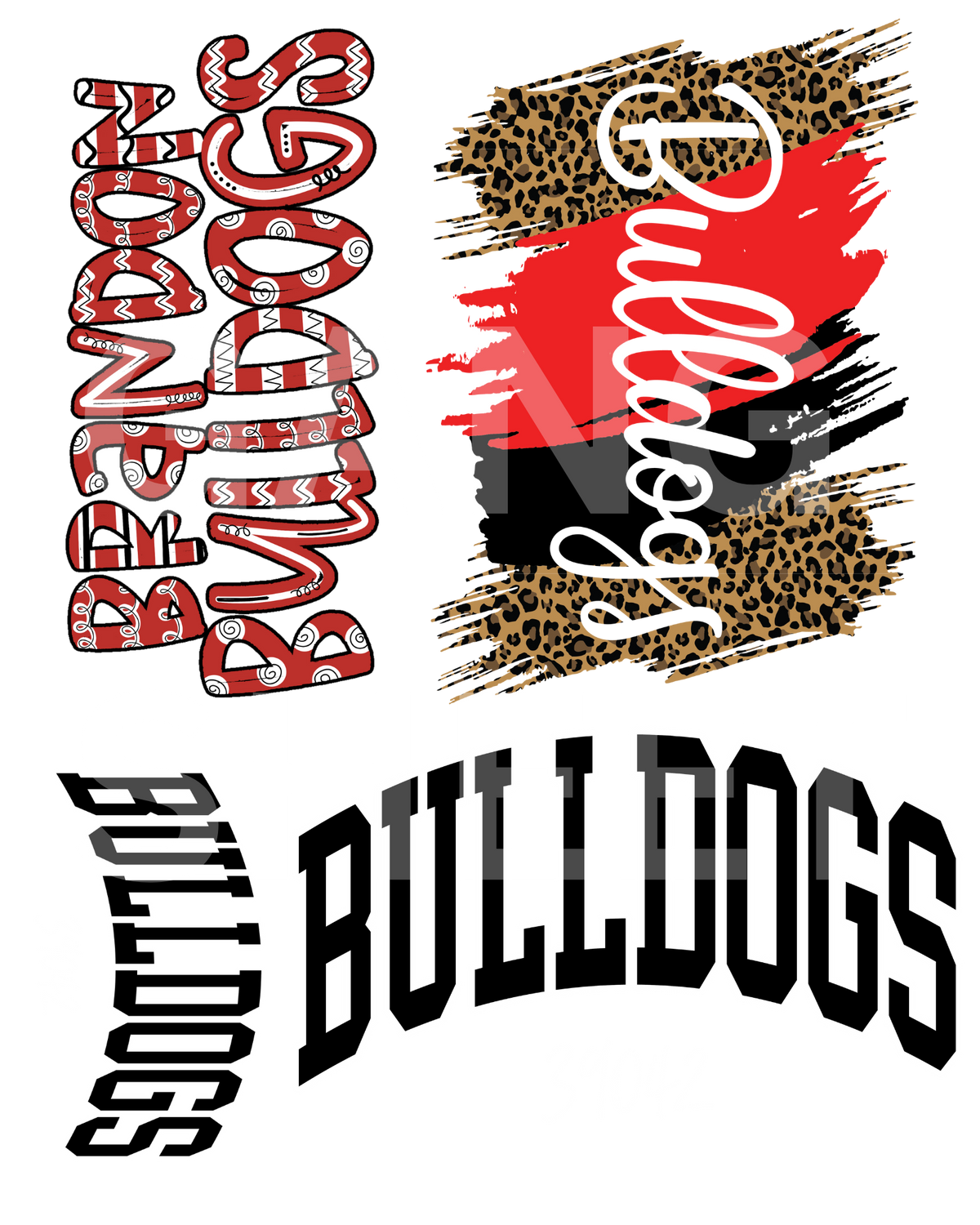 Most Popular Bulldog DTF Gang Sheet 16x20