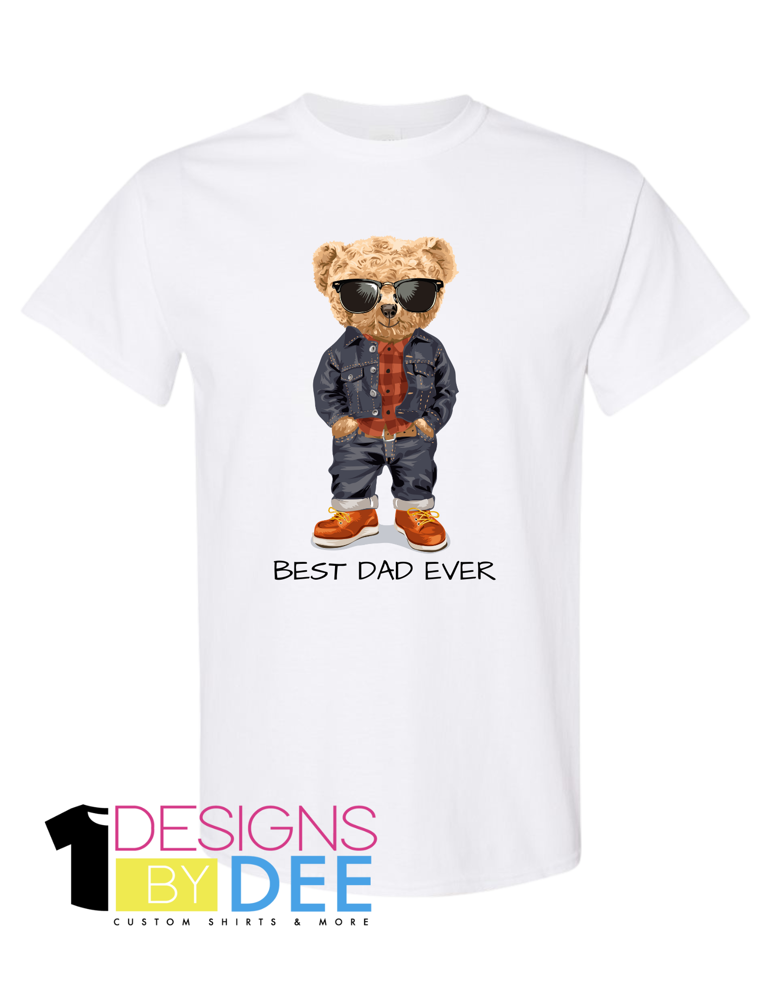 Best Dad Ever-Shades Teddy - Designs by Dee 042