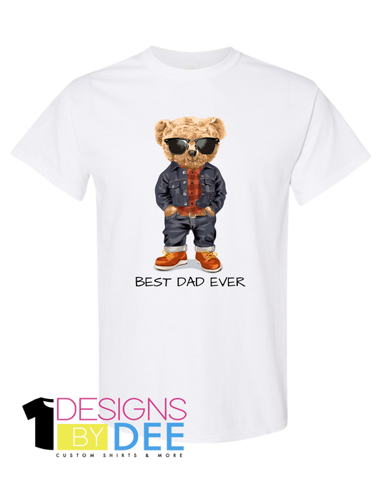 Best Dad Ever-Shades Teddy - Designs by Dee 042