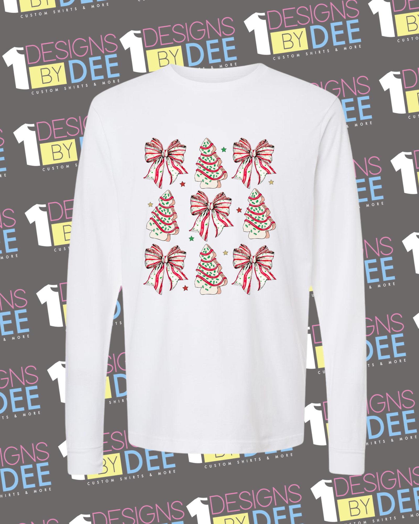 Christmas w/Cakes Tee - Designs by Dee 042