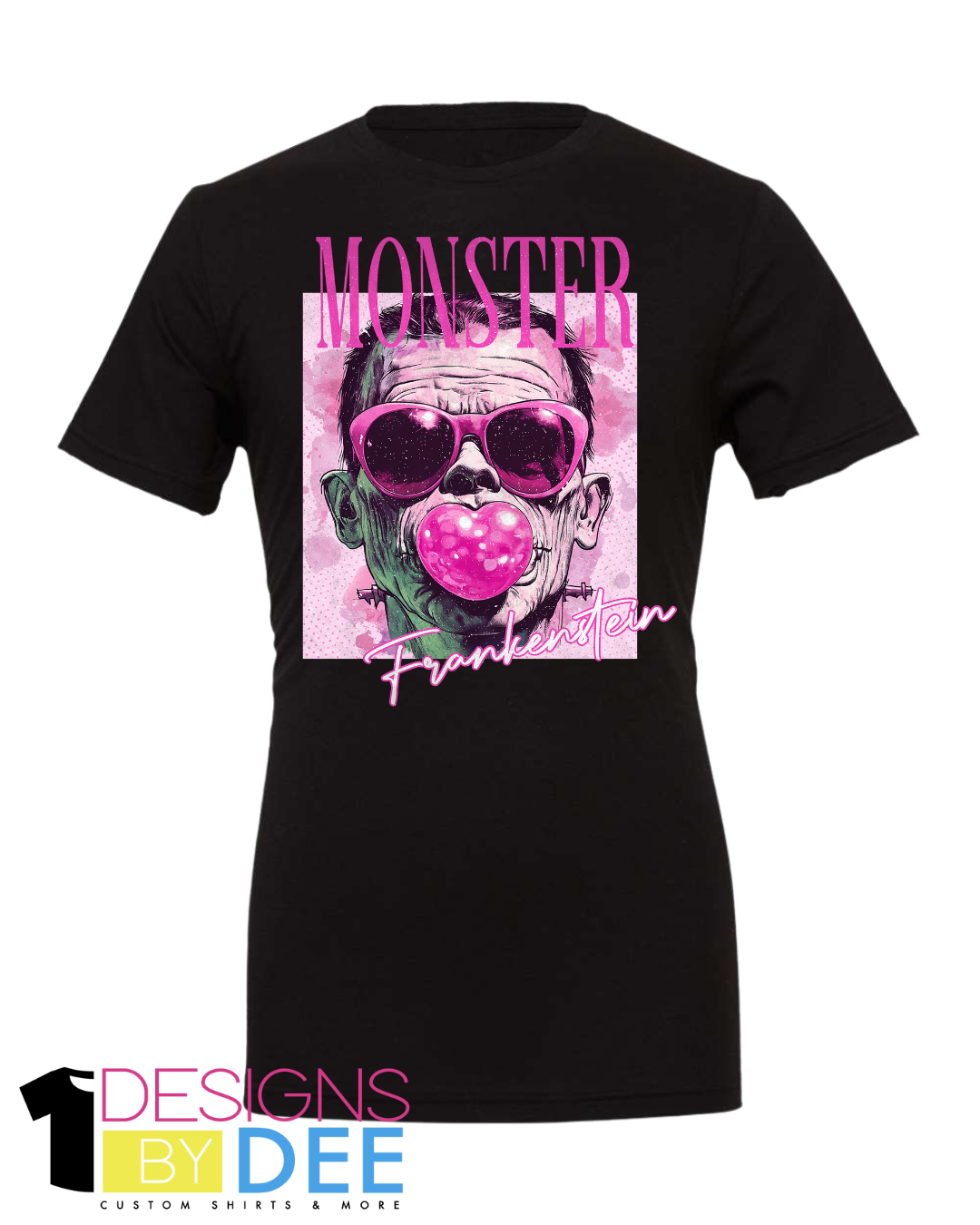 Bubblegum Frankenstein Monster Horror Design