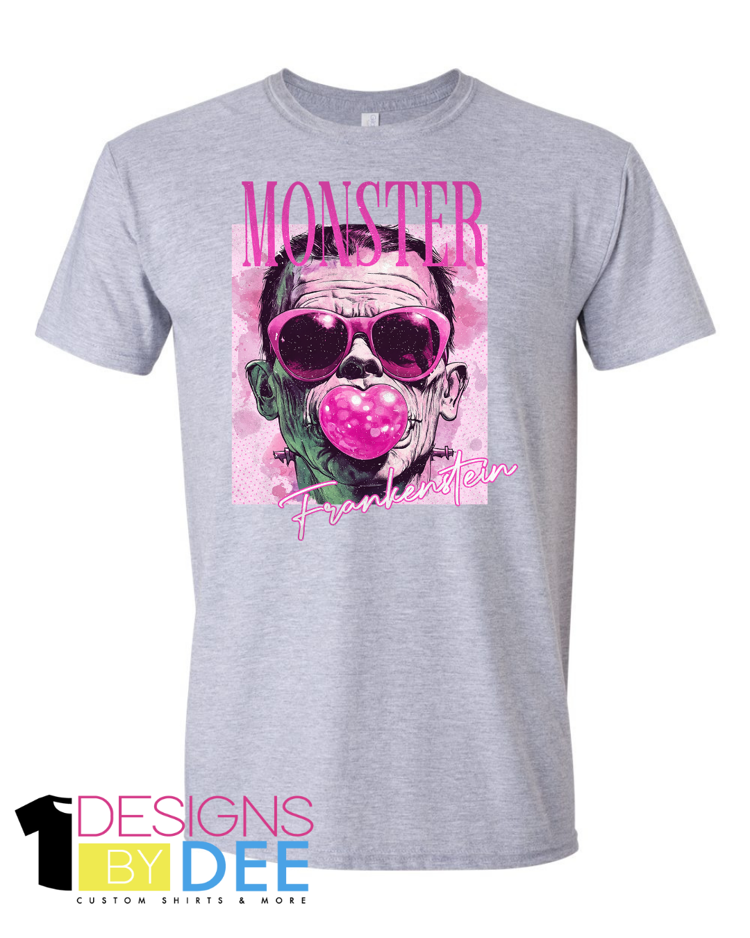 Bubblegum Frankenstein Monster Horror Design