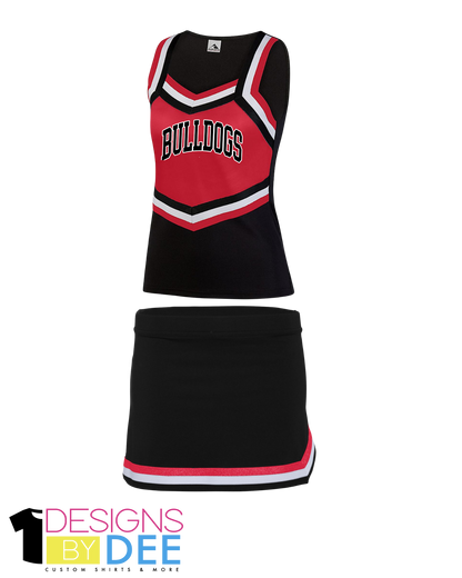 Bulldogs Cheer Uniform YOUTH - Designs by Dee 042