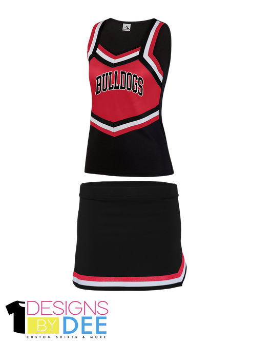 Bulldogs Cheer Uniform YOUTH - Designs by Dee 042