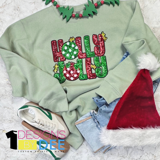Holly Jolly Sequin Design