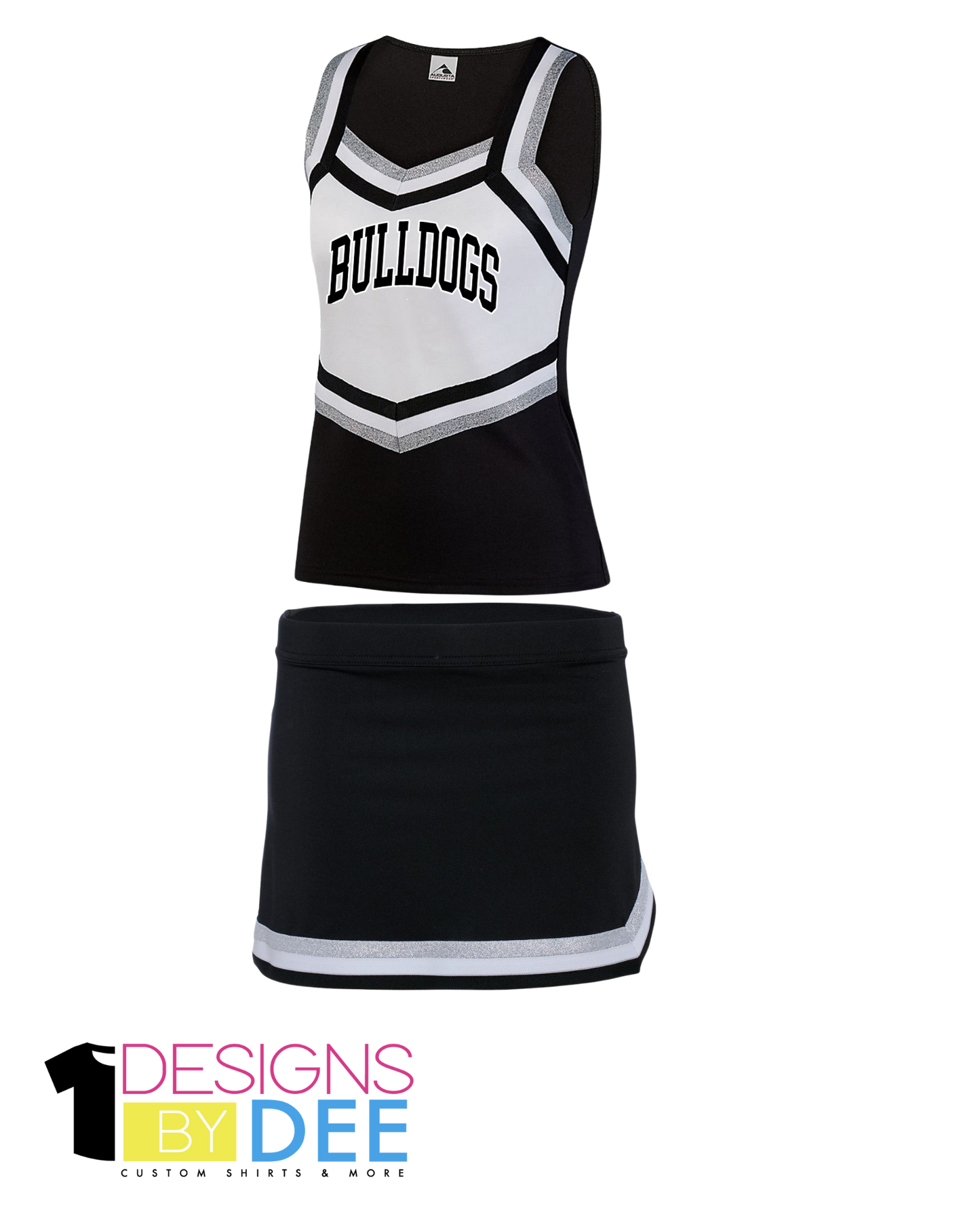 Bulldogs Cheer Uniform YOUTH - Designs by Dee 042