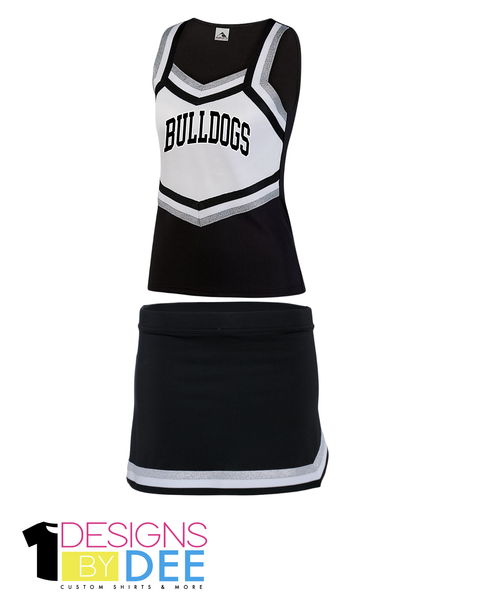 Bulldogs Cheer Uniform YOUTH - Designs by Dee 042