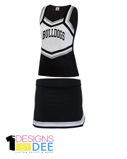 Bulldogs Cheer Uniform YOUTH - Designs by Dee 042