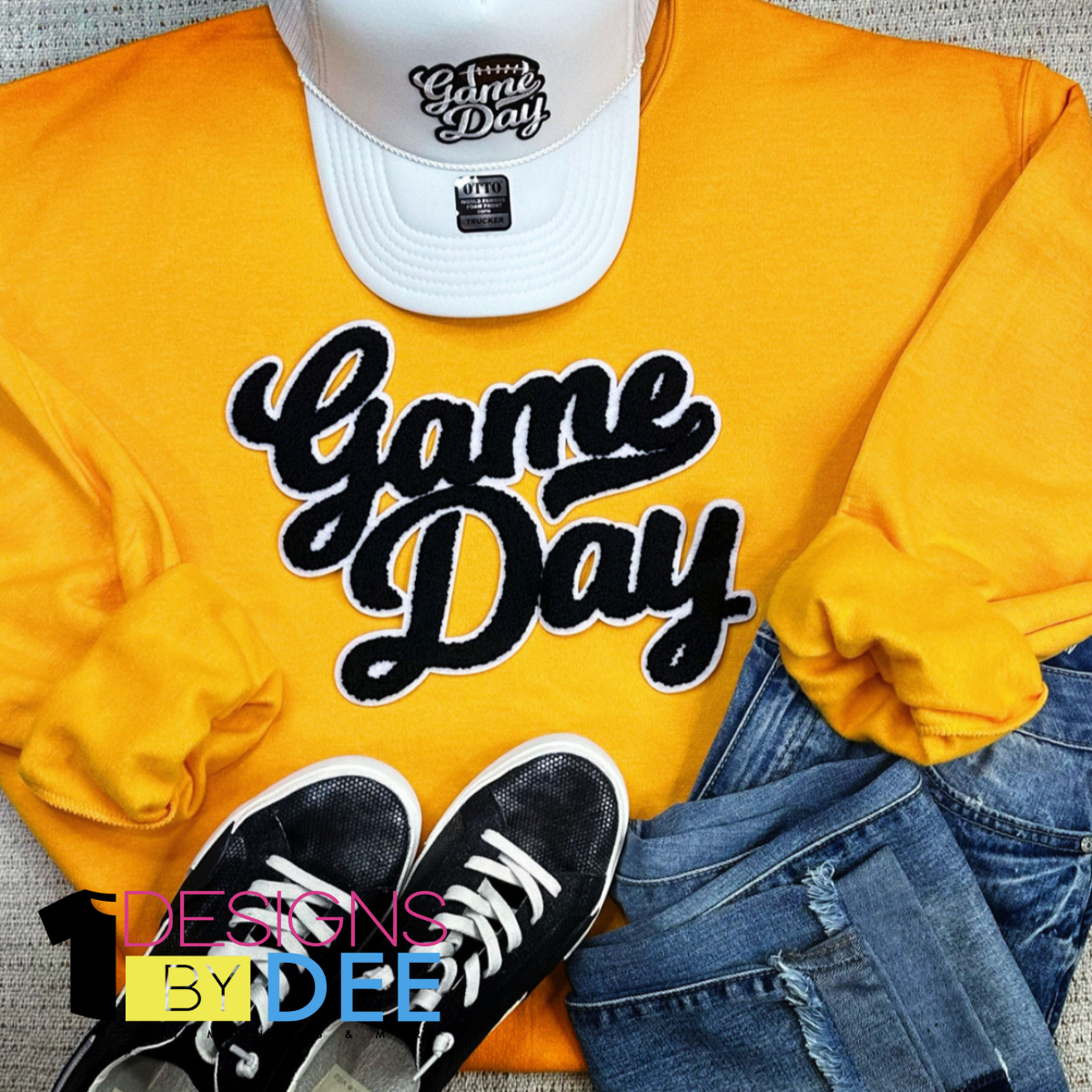 NO SPORT Black Game Day Chenille Design