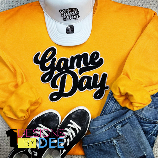 NO SPORT Black Game Day Chenille Design