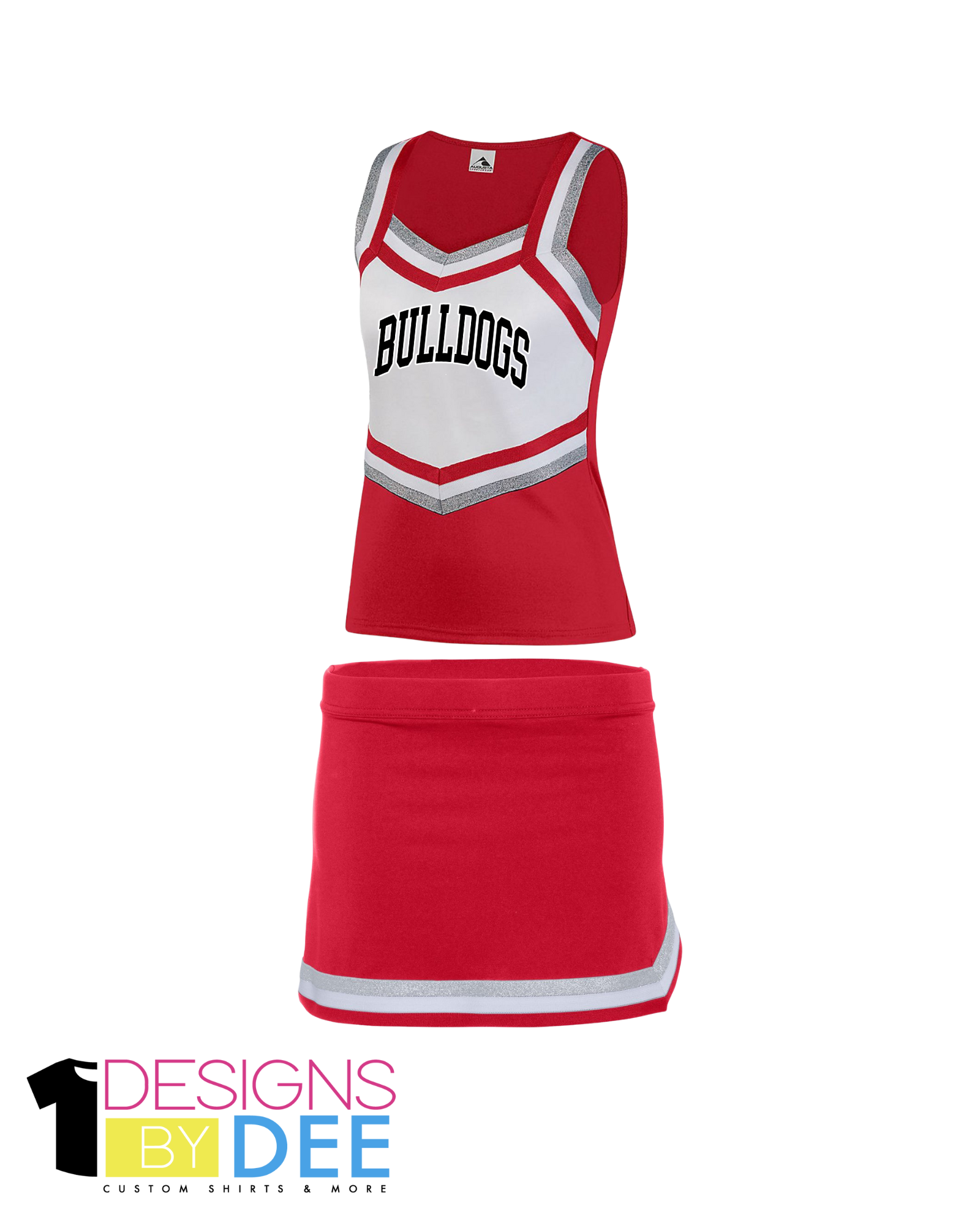 Bulldogs Cheer Uniform YOUTH - Designs by Dee 042