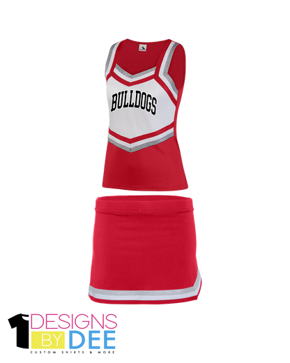 Bulldogs Cheer Uniform YOUTH - Designs by Dee 042