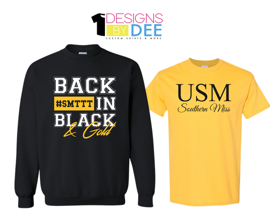 Back In Black & Gold Sweatshirt Bundle