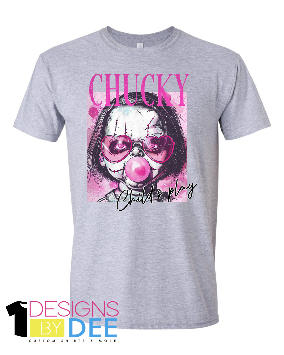 Bubblegum Chucky Doll Horror Design