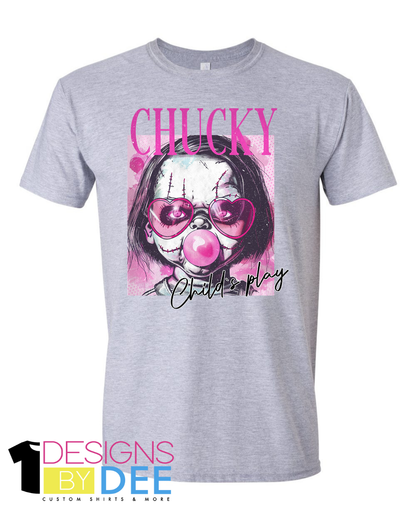 Bubblegum Chucky Doll Horror Design