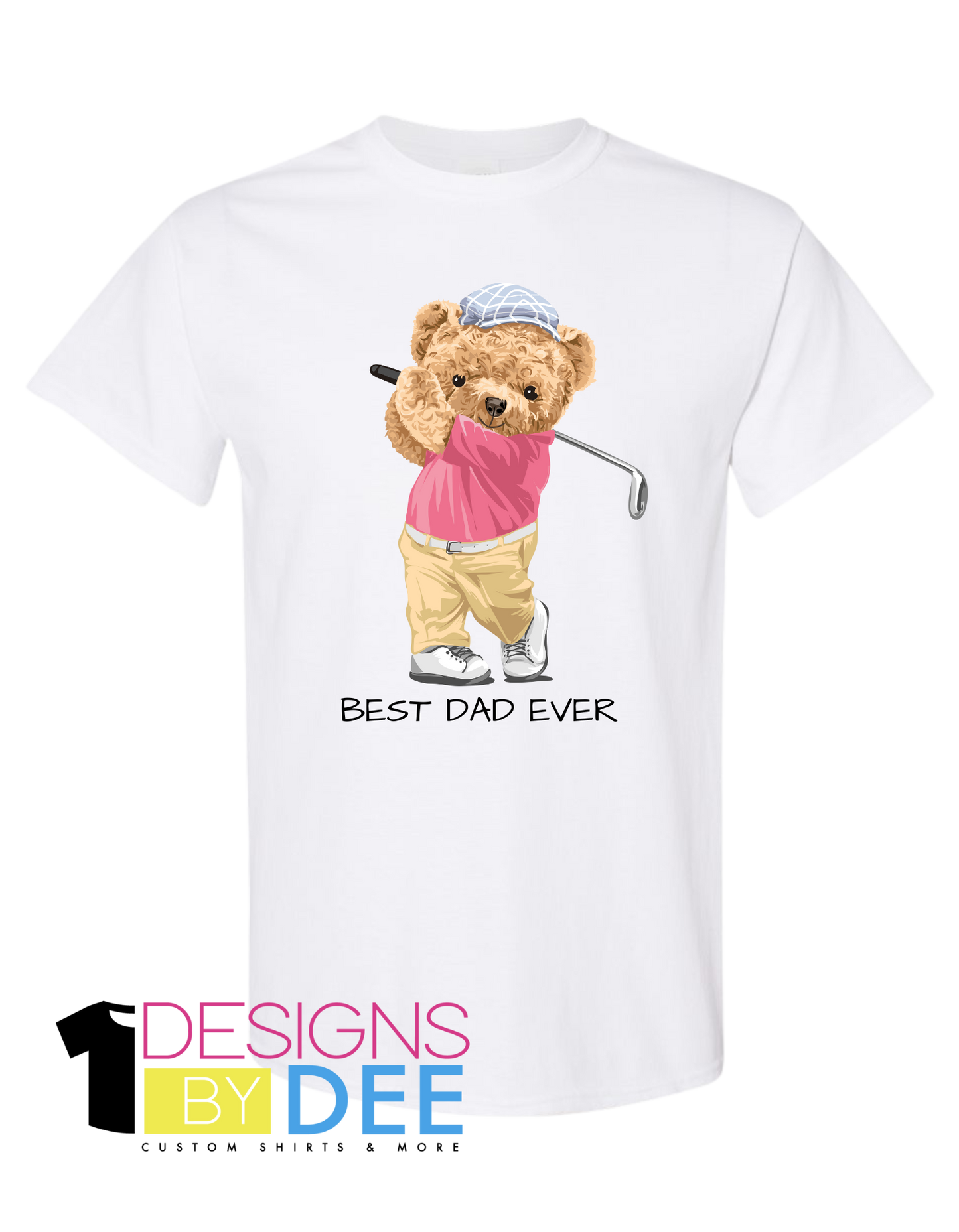 Best Dad Ever-Golfer Teddy - Designs by Dee 042