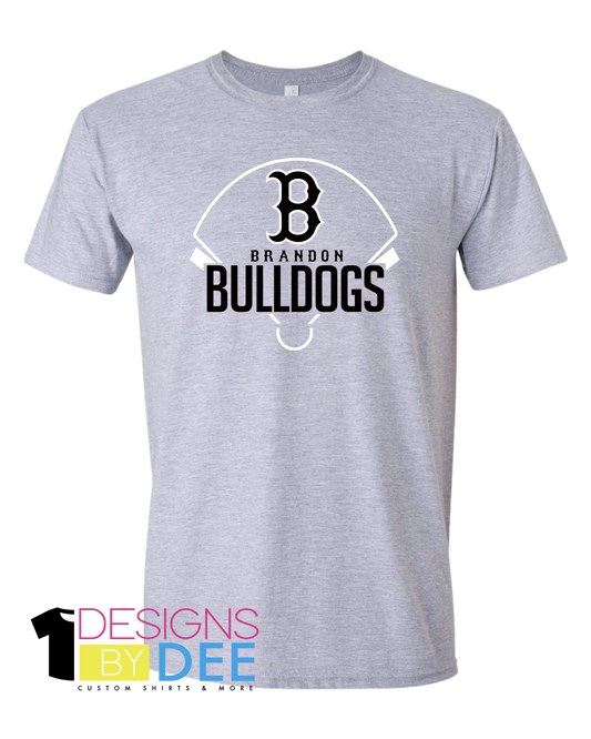 Classic B Brandon Bulldogs Tee - Designs by Dee 042