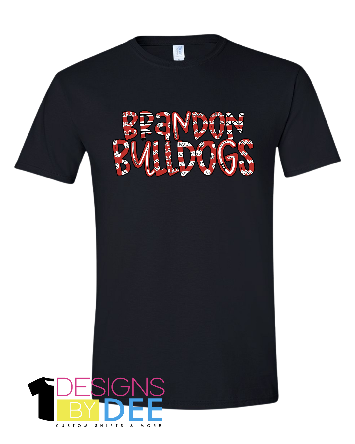 Doodle Brandon Bulldog Tee - Designs by Dee 042