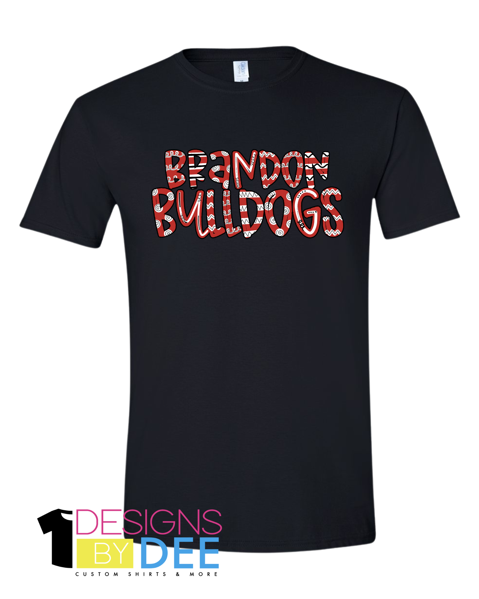 Doodle Brandon Bulldog Tee - Designs by Dee 042