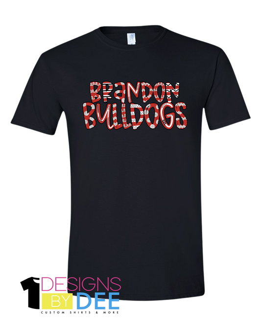Doodle Brandon Bulldog Tee - Designs by Dee 042