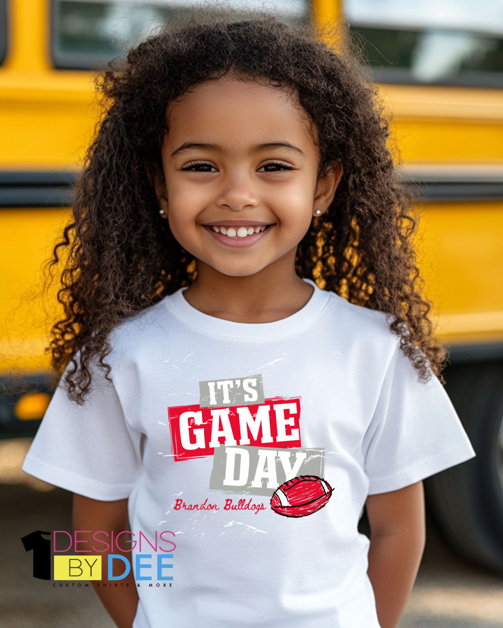 IT'S GAME DAY BRANDON BULLDOGS TEE - Designs by Dee 042