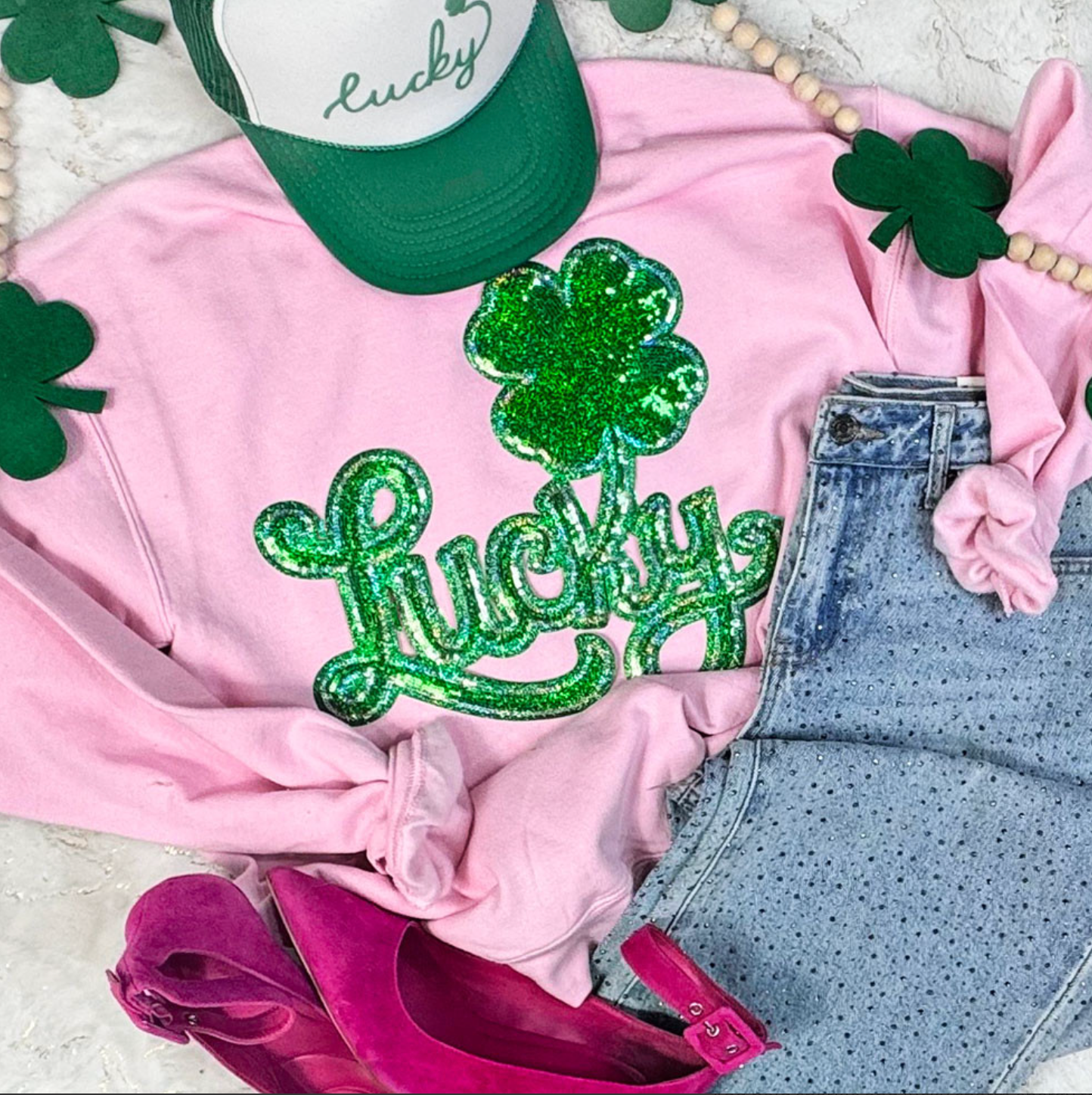 Retro Lucky Sequin