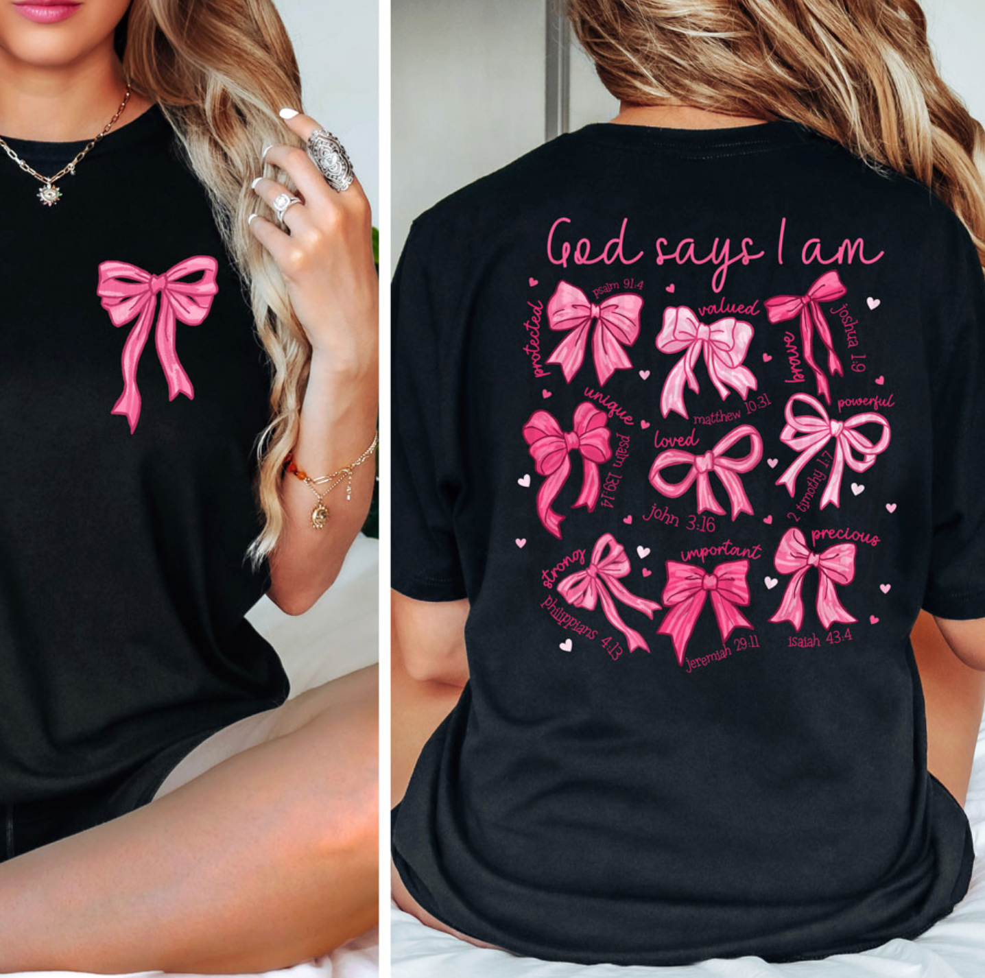 God Says I am Pink BOWS