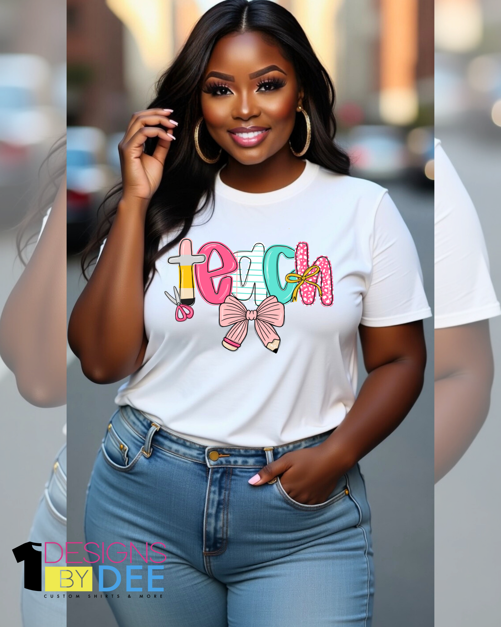 TEACH DOODLE TEE 2 - Designs by Dee 042